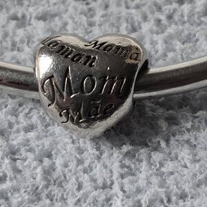 Pandora Sterling Silver Multi-language Mom Charm